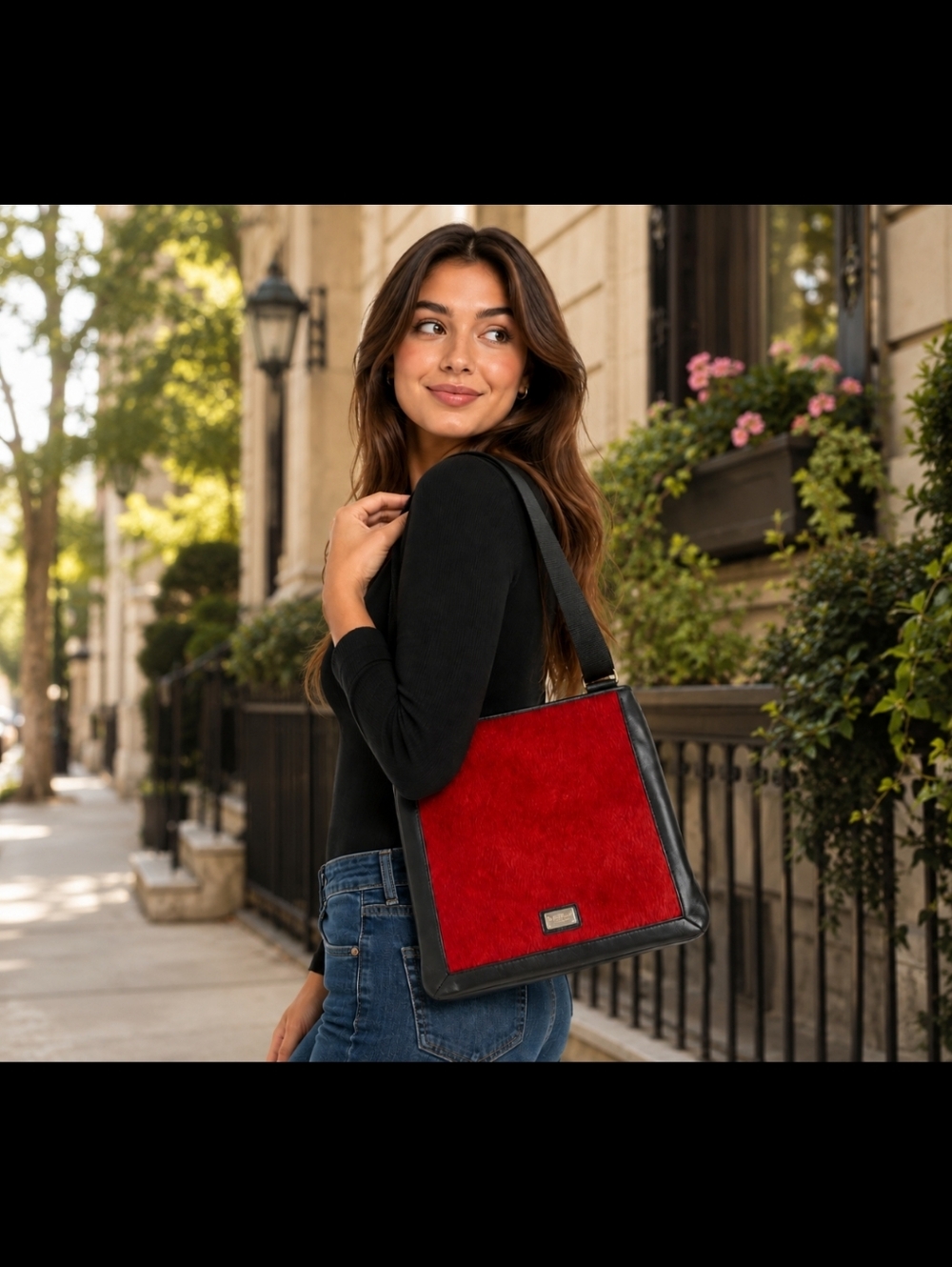 Brighton Rare Vintage Calf Hair   Crossbody Bag - Like New